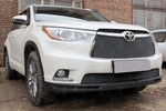 Сетка защитная в решетку радиатора Premium черный Strelka Toyota Highlander 2014-2019