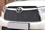Сетка защитная в решетку радиатора Premium черный Strelka Toyota Highlander 2014-2019