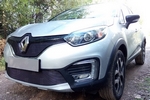 Сетка защитная в решетку радиатора Premium черный Strelka Renault Kaptur 2013-2019