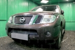 Сетка защитная в решетку радиатора Premium черный Strelka Nissan Pathfinder 2004-2013