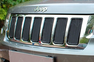 Сетка защитная в решетку радиатора Premium черный Strelka Jeep Grand Cherokee 2010-2019 ― Auto-Clover