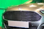 Сетка защитная в решетку радиатора Premium черный Strelka Ford Mondeo V 2015-2019