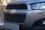 Сетка защитная в решетку радиатора Premium черный Strelka Chevrolet Captiva 2006-2019