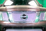 Сетка защитная в решетку радиатора Premium хром Strelka Nissan Pathfinder 2004-2013