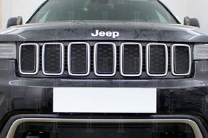 Сетка защитная в решетку радиатора Standart черный Strelka Jeep Grand Cherokee 2010-2019 ― Auto-Clover