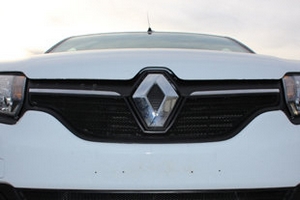 Сетка защитная в решетку радиатора Standart черный Strelka Renault Logan 2013-2019 ― Auto-Clover