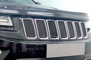 Сетка защитная в решетку радиатора Standart черный Strelka Jeep Grand Cherokee 2010-2019 ― Auto-Clover