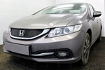 Сетка защитная в решетку радиатора Standart черный Strelka Honda Civic IX 2012-2019