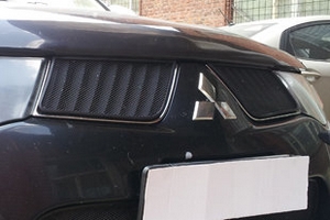 Сетка защитная в решетку радиатора Standart черный Strelka Mitsubishi L200 2005-2015 ― Auto-Clover