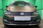 Сетка защитная в решетку радиатора Standart черный Strelka Volkswagen Polo V 2009-2019