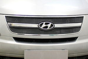 Сетка защитная в решетку радиатора Standart черный Strelka Hyundai Grand Starex (H-1) 2007-2019 ― Auto-Clover