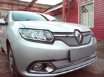 Сетка защитная в решетку радиатора Standart хром Strelka Renault Logan 2013-2019