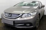Сетка защитная в решетку радиатора Standart хром Strelka Honda Civic IX 2012-2019