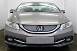 Сетка защитная в решетку радиатора Standart хром Strelka Honda Civic IX 2012-2019