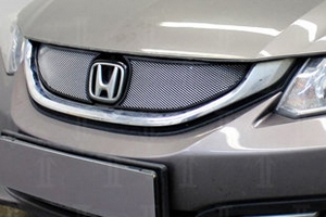 Сетка защитная в решетку радиатора Standart хром Strelka Honda Civic IX 2012-2019 ― Auto-Clover