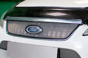 Сетка защитная в решетку радиатора Standart хром Strelka Ford Mondeo IV 2007-2014 ― Auto-Clover
