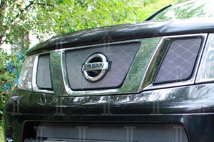 Сетка защитная в решетку радиатора Standart хром Strelka Nissan Pathfinder 2004-2013 ― Auto-Clover