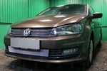 Сетка защитная в решетку радиатора Standart хром Strelka Volkswagen Polo V 2009-2019