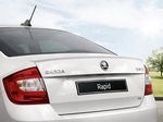 Спойлер багажника (белый) OEM-Tuning Skoda Rapid 2012-2019