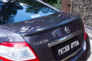 Спойлер на крышку багажника Русская Артель Nissan Teana 2008-2013 ― Auto-Clover