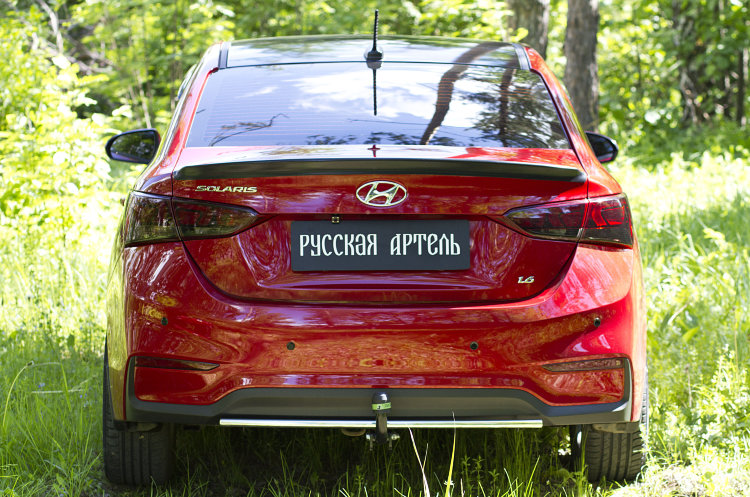 Спойлер на крышку багажника Русская Артель Hyundai Solaris 2017-2019 no.828