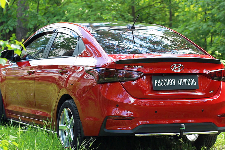 Спойлер на крышку багажника Русская Артель Hyundai Solaris 2017-2019 no.828