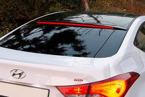 Спойлер на заднее стекло с LED подсветкой Convoy Hyundai Elantra 2010-2015 ― Auto-Clover