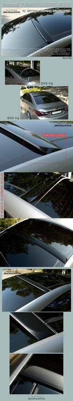 Спойлер стекла Rimtec Hyundai Sonata 2009-2014