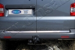 Стальная накладка на кромку багажника (2 двери) Omsa Line Volkswagen Transporter T5 2003-2015