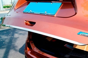 Стальная накладка на кромку багажника OEM-Tuning Nissan X-Trail 2014-2019 ― Auto-Clover