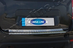 Стальная накладка на кромку багажника Omsa Line Renault Duster 2011-2019 ― Auto-Clover