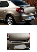 Стальная накладка на кромку багажника Omsa Line Renault Logan 2013-2019