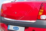 Стальная накладка на кромку багажника Omsa Line Renault Logan 2004-2012
