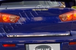 Стальная накладка на кромку багажника Omsa Line Mitsubishi Lancer X 2007-2017