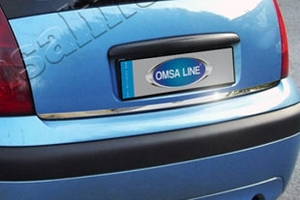 Стальная накладка на кромку багажника Omsa Line Citroen C3 2002-2009 ― Auto-Clover