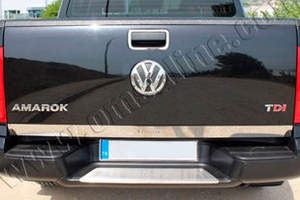 Стальная накладка на кромку багажника Omsa Line Volkswagen Amarok 2010-2019 ― Auto-Clover