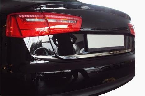 Стальная накладка на кромку багажника Omsa Line Audi A6 2011-2019 no.15644