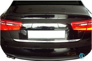 Стальная накладка на кромку багажника Omsa Line Audi A6 2011-2019 ― Auto-Clover