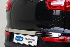 Стальная накладка на кромку багажника Omsa Line KIA Sportage 2010-2015 ― Auto-Clover