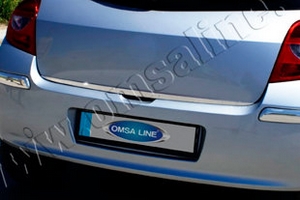 Стальная накладка на кромку багажника Omsa Line Renault Clio III 2005-2014 ― Auto-Clover