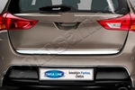 Стальная накладка на кромку багажника широкая Omsa Line Toyota Auris 2013-2019