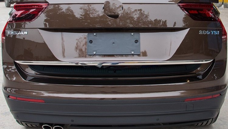 Стальная накладка на кромку багажника (вариант 2) OEM-Tuning Volkswagen Tiguan II 2016-2019 no.5196