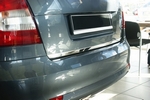 Стальная накладка на кромку багажника зеркальная Croni Mitsubishi Outlander III 2013-2019