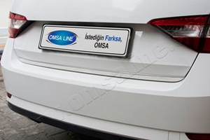 Стальная накладка на кромку крышки багажника Omsa Line Skoda Superb III 2015-2019 ― Auto-Clover