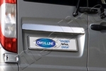 Стальная накладка на крышку багажника над номером (2 двери) Omsa Line Mercedes-Benz Vito W639 2003-2014