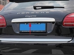 Стальная накладка на крышку багажника над номером OEM-Tuning Porsche Cayenne 2011-2019