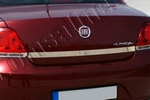 Стальная накладка на крышку багажника над номером Omsa Line Fiat Linea 2007-2019