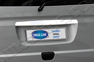 Стальная накладка на крышку багажника над номером Omsa Line Mercedes-Benz Vito W639 2003-2014 ― Auto-Clover