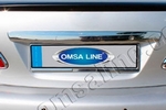 Стальная накладка на крышку багажника над номером Omsa Line Toyota Corolla 2007-2013