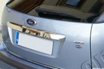 Стальная накладка на крышку багажника над номером Omsa Line Ford Focus II 2005-2010